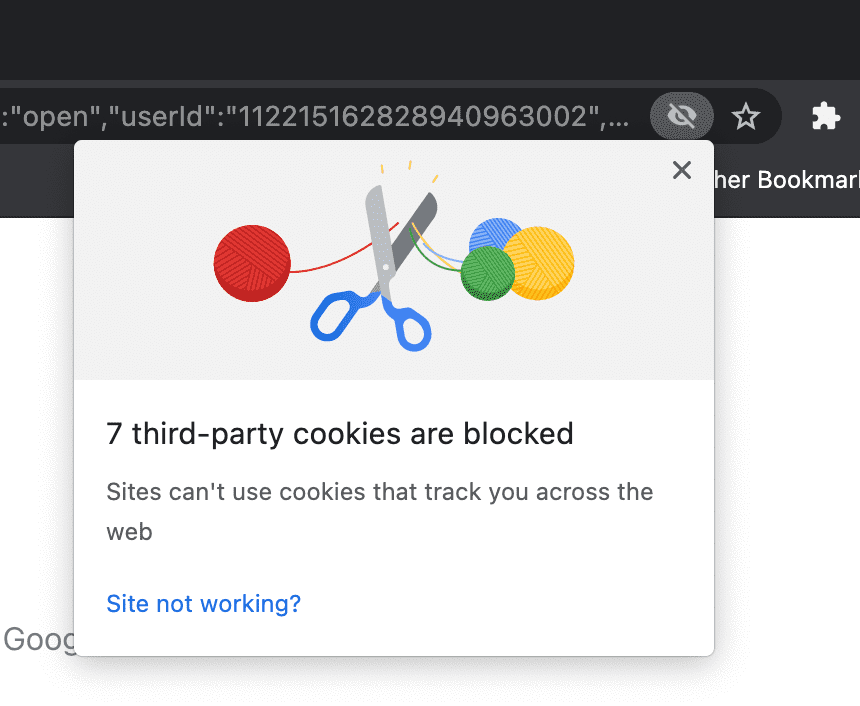 enabling cookies on chrome